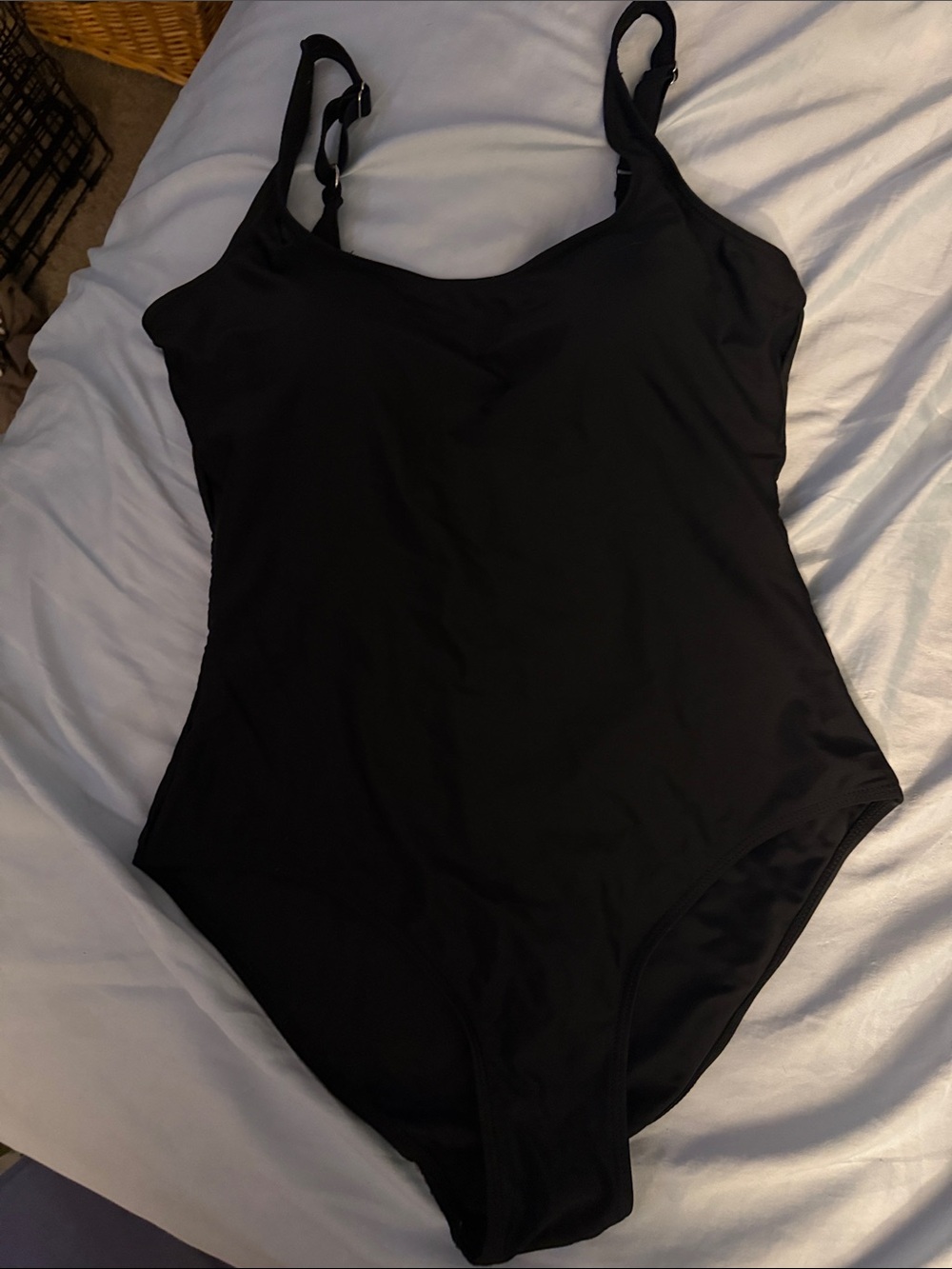 Classic Black One-Piece Swimsuit - Timeless Coverage